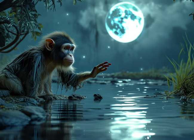睡前小故事 猴子、睡前小故事猴子捞月