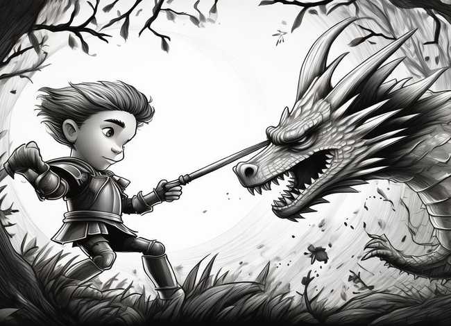 经典故事配图简笔画，经典故事配图简笔画大全