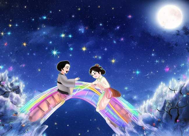 七夕的故事动画片；七夕的故事动画片视频