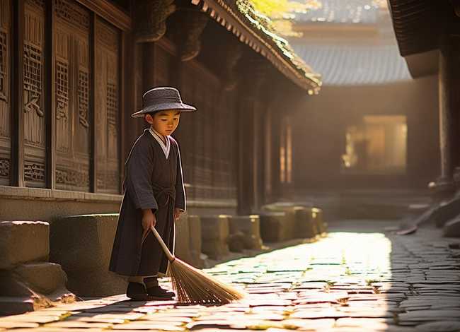 三顾茅庐书童轻扫庭院有什么讲究，三顾茅庐书童台词