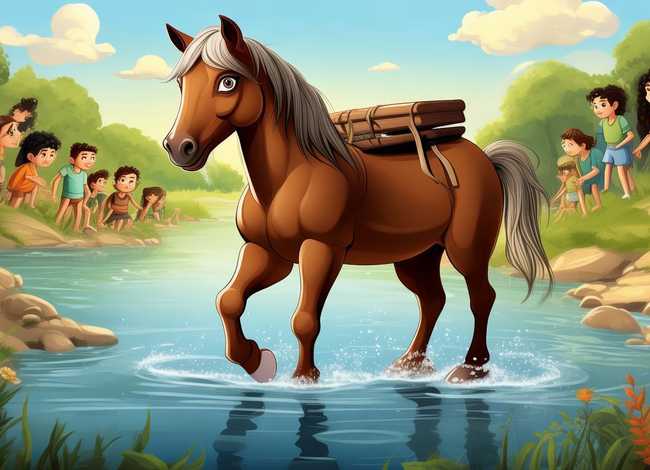 儿童故事大王小马过河 - 幼儿大班语言故事小马过河教案