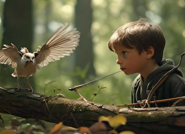 儿童惊弓的故事 - 讲惊弓之鸟的故事
