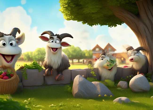 儿童故事三只山羊；三只山羊的故事内容