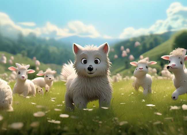 儿童故事狼和小羊的故事，狼和小羊的幼儿故事