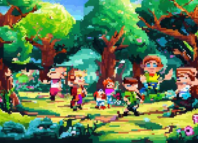 像素画儿童故事，像素故事游戏