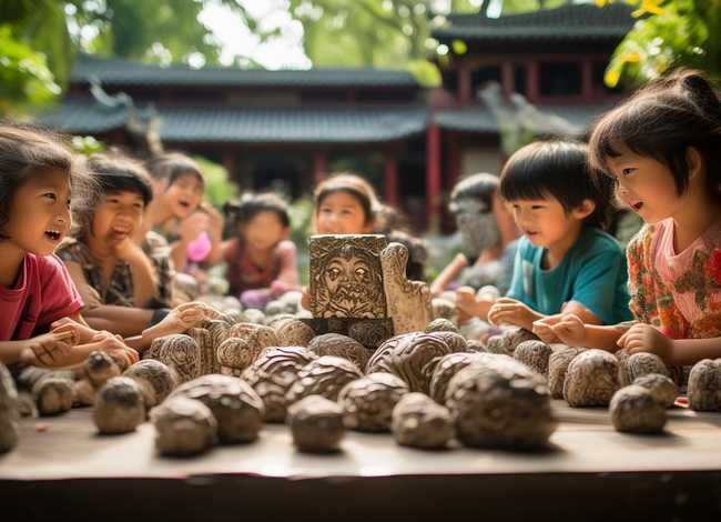 甲骨文绘画儿童故事；甲骨文儿童创意画