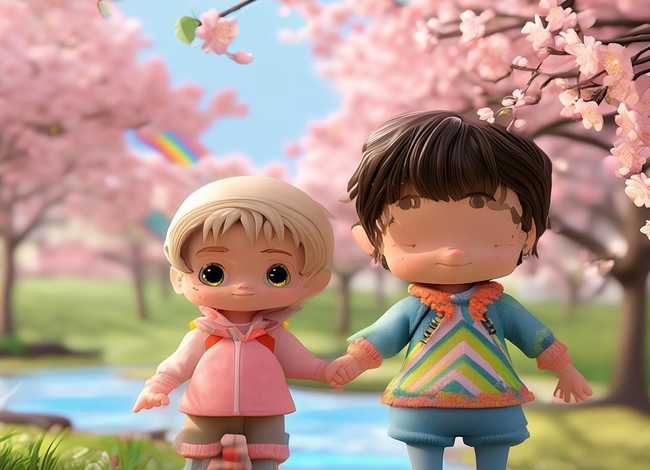 儿童爱情图片（儿童爱情图片卡通）