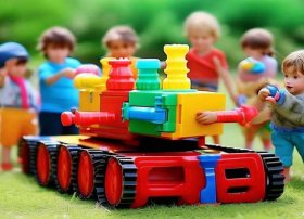 履带车儿童故事；儿童履带车制作