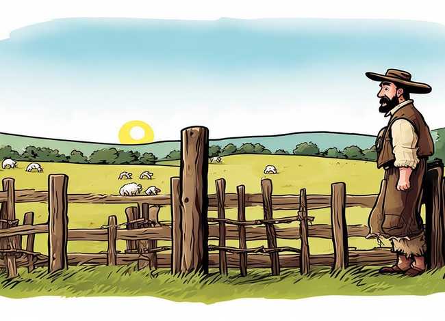 亡羊补牢的寓言故事怎么画，亡羊补牢的寓言故事怎么画简单