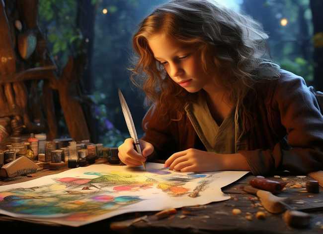 编童话的画，编童话的画怎么画