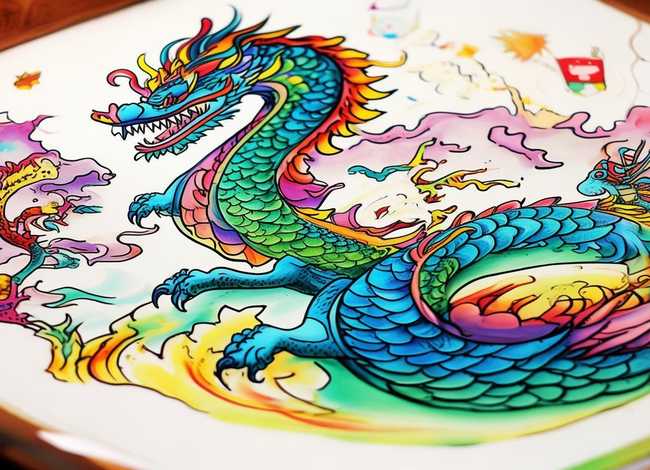 神话故事儿童国画 - 神话故事画画图片简笔画