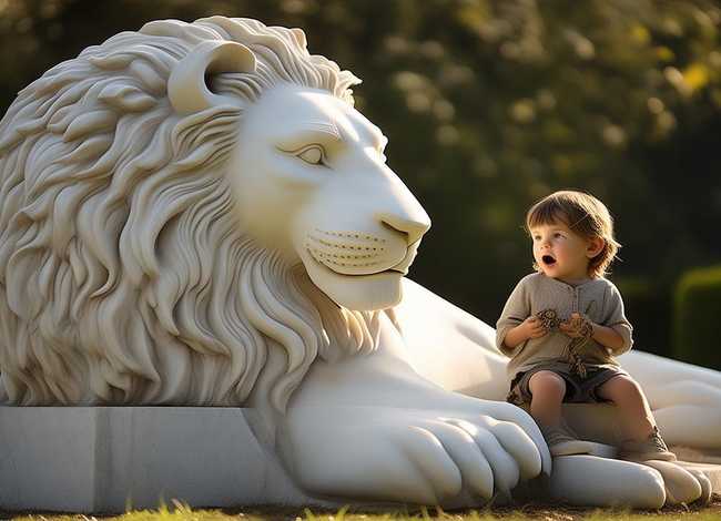 石雕像的儿童故事 雕刻石像的故事