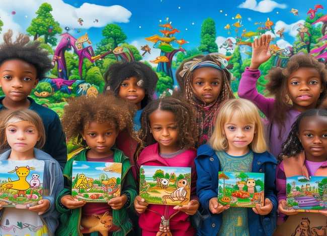 儿童画寓言画图片，儿童画寓言画图片大全