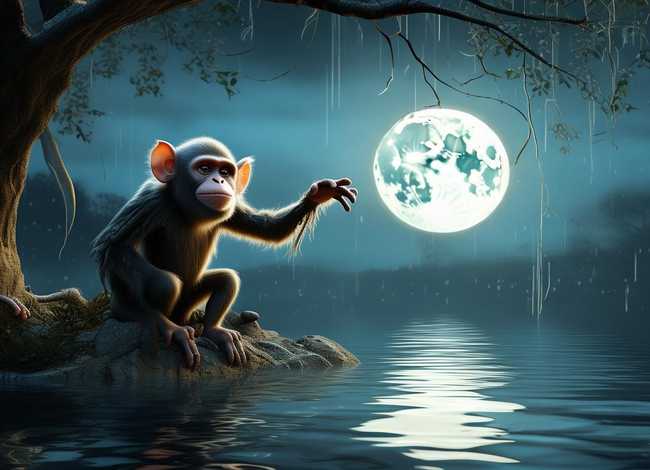 睡前小故事 猴子、睡前小故事猴子捞月