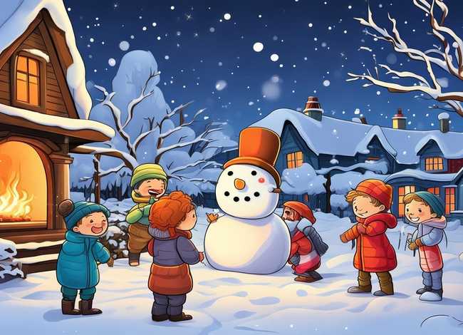 下雪天小故事 - 下雪天故事绘本小班