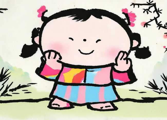 儿童水墨画简单人物（儿童水墨画简单人物怎么画）