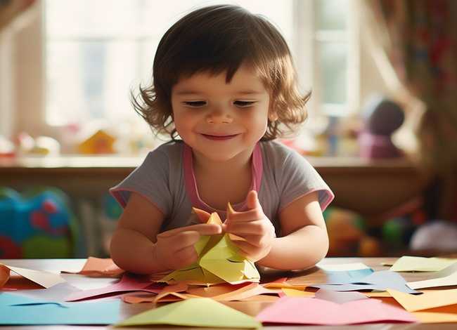 小时候折纸儿童 折纸 小时候