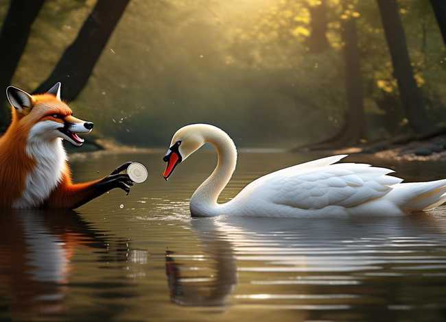 狐狸和天鹅的故事狐狸怎么上当 - 狐狸和天鹅的故事作文