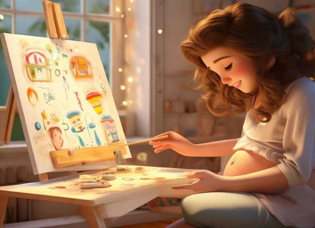 胎教儿童画；胎教画画的简单图