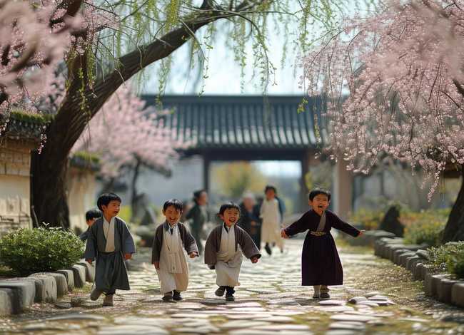 古代儿童古诗图片 - 古代儿童图片大全