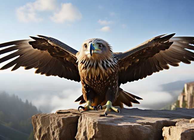 老鹰学飞翔儿童故事 - 老鹰学飞翔的故事