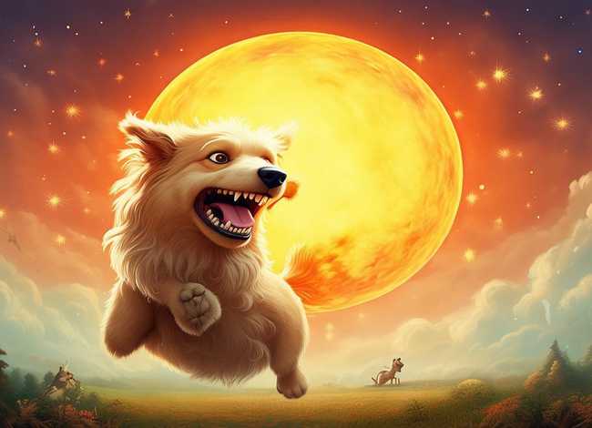 天狗吃太阳的儿童故事、天狗吃太阳的故事视频