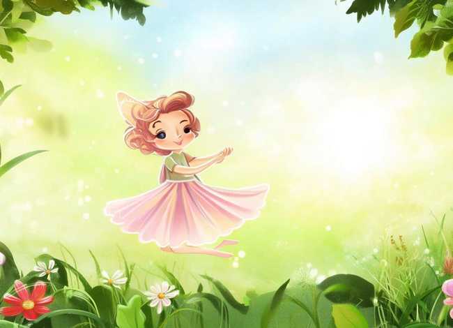 小巴掌童话故事插画；小巴掌童话画一幅插画