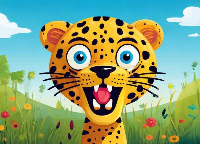 豹子简笔画儿童画，豹子简笔画儿童画法