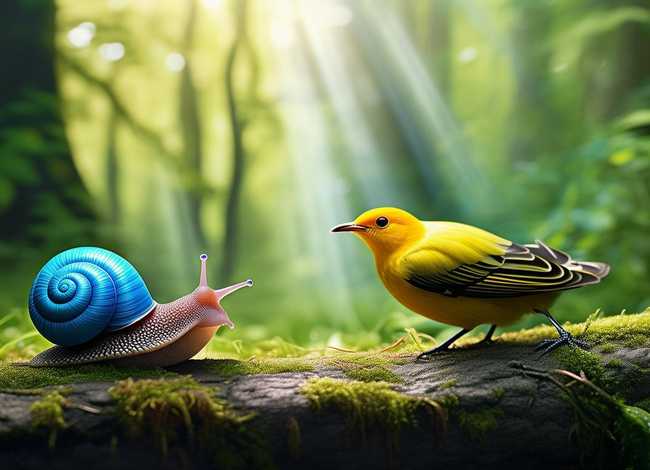 猫小帅儿童益智故事蜗牛与黄鹂鸟；《蜗牛与黄鹂鸟》的故事