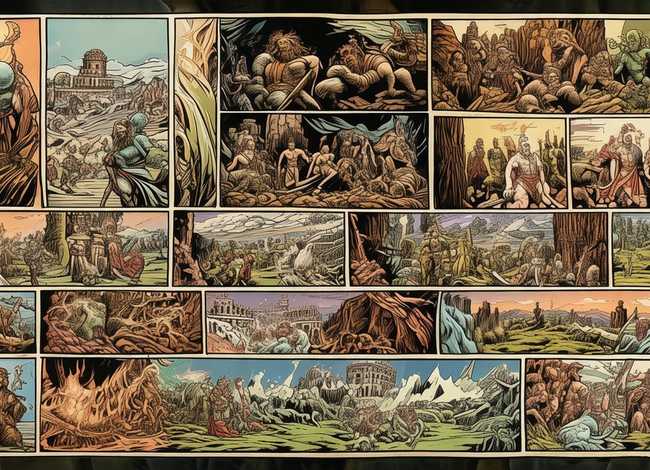 神话故事图文绘画连环画；神话故事图文绘画连环画大全