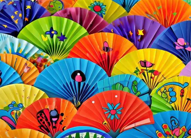 儿童扇子画图片简单好看、儿童扇子画图片简单好看大全