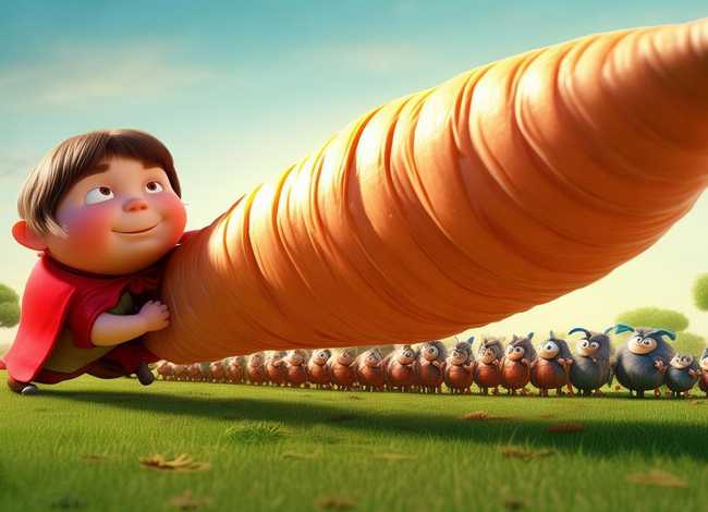 拔萝卜的故事图片（拔萝卜的故事人物图片）