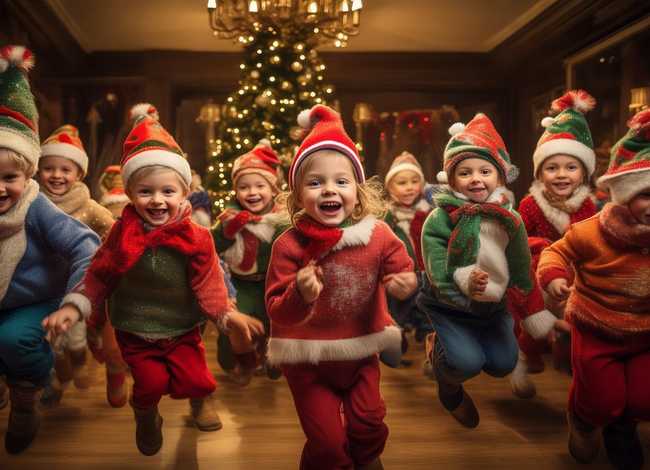 圣诞舞蹈跳起来了儿童、圣诞节舞蹈儿童
