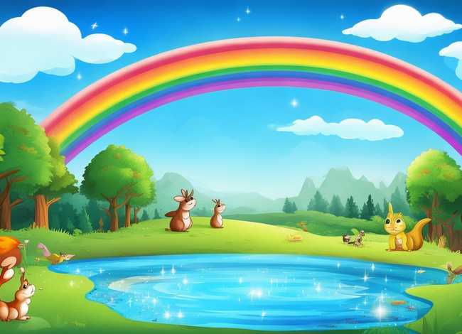 彩虹故事绘本图片，彩虹故事绘本图片高清