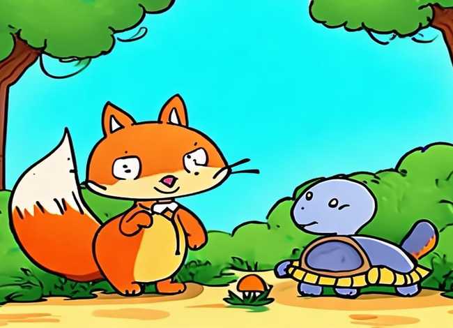 伊索寓言儿童画模板 伊索寓言儿童简笔画