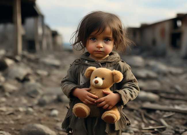 战争中儿童的故事的英文 - 战争中的儿童英语