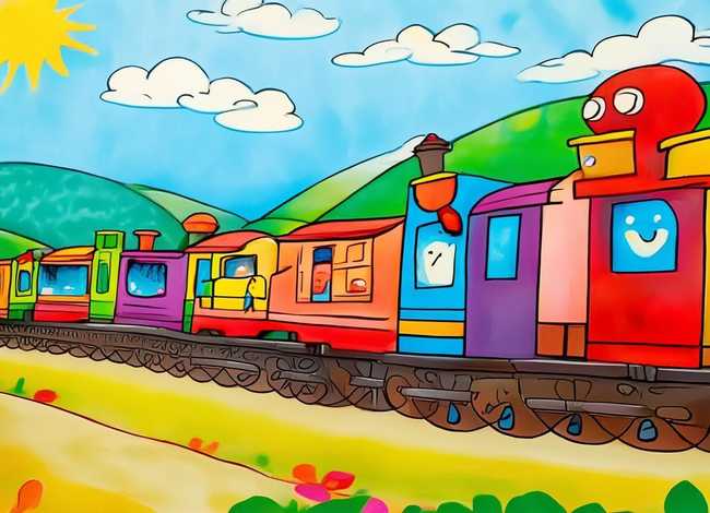 火车儿童绘本 - 火车儿童绘本图片