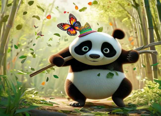 顽皮熊猫搞笑的故事、顽皮熊猫搞笑的故事大全
