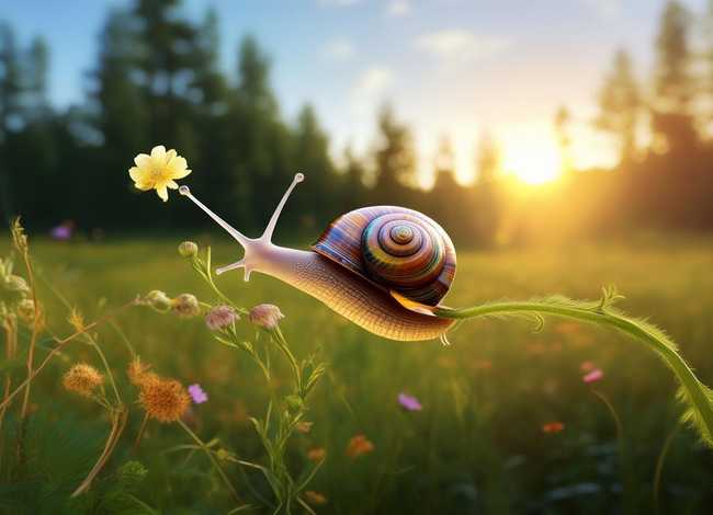 儿童故事小蜗牛向上爬 - 小蜗牛向上爬的故事