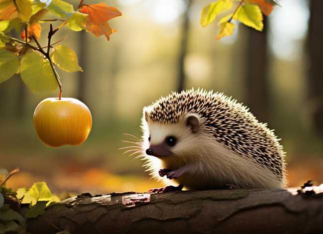 小刺猬摘苹果的故事、小刺猬摘苹果的故事,你学到了什么