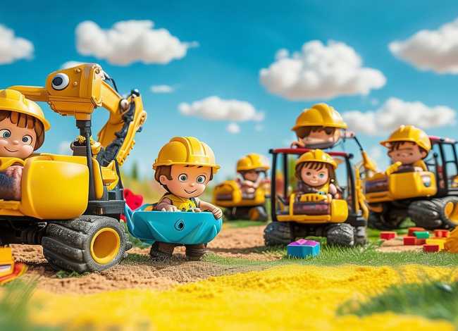儿童故事挖掘机视频（幼儿挖掘机动画视频小故事片）