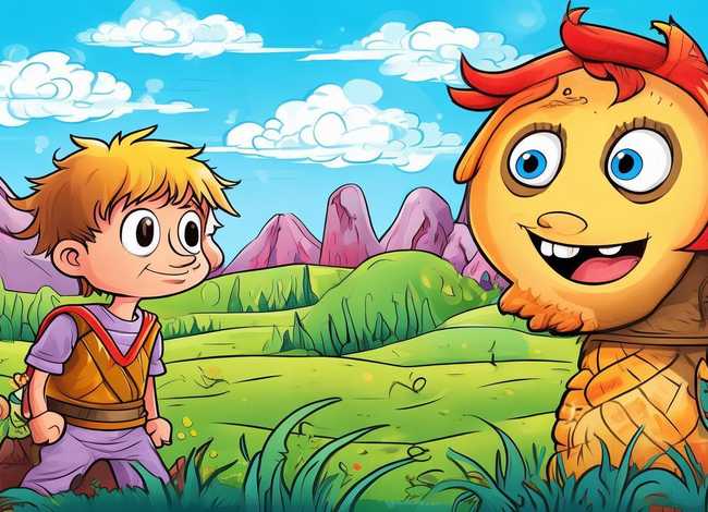 神话故事连环画简单 神话故事连环画简单又漂亮,一年级