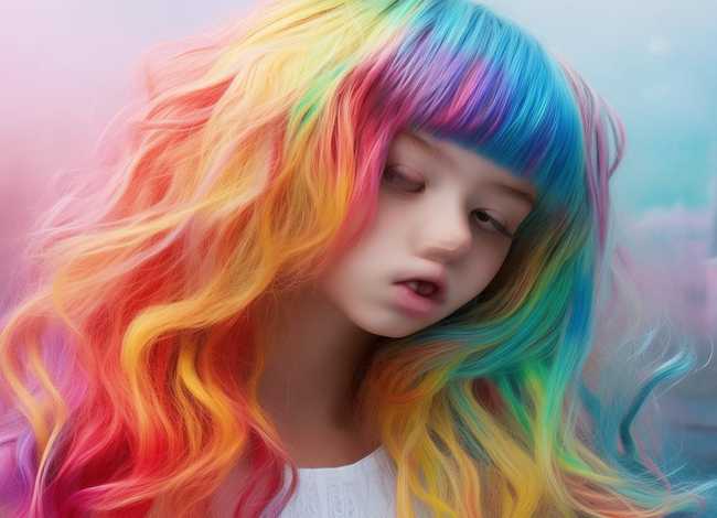 女孩发型绘画、女孩发型绘画素材