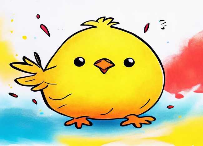 小鸡儿童画 - 小鸡儿童画简笔画