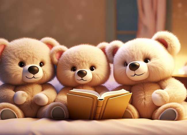 三只熊的儿童宝宝睡前故事、宝宝听听睡前故事三只小熊