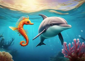 海豚海马的故事、海豚海马的故事简短
