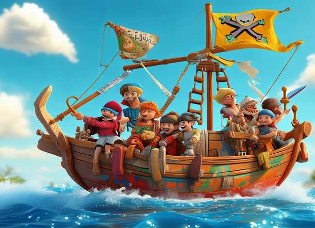 儿童海盗的故事完整版 - 海盗的儿童动画片