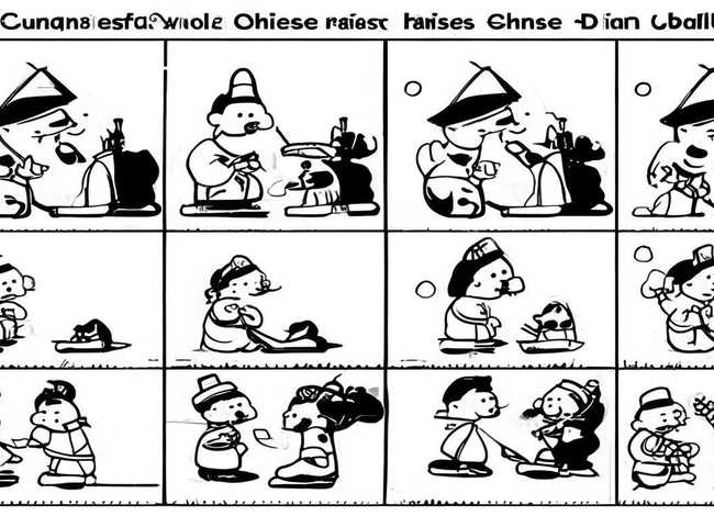 成语故事连环画简笔 - 成语故事连环画简笔画