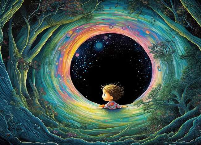 儿童故事神秘的小黑洞 绘本故事神秘的小黑洞