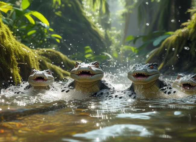 鳄鱼的幼儿故事 - 鳄鱼的幼儿故事视频